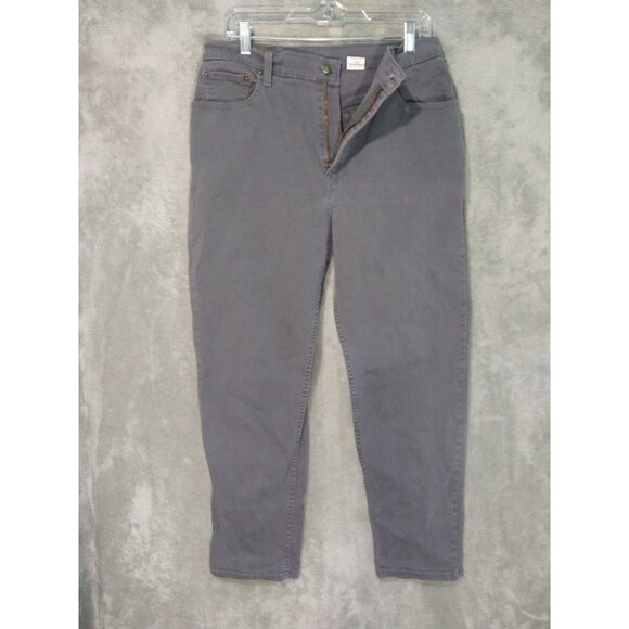 Vintage Levis 550 Jeans Womens 14 Gray Denim Relaxed Fit Tapered Leg 90s - Picture 1 of 9